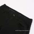 Man's Black Cotton Pandex Twill Cargo Pants